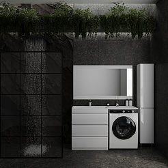 Style Line Мебель для ванной Даллас 140 L Люкс Plus белая – фотография-2